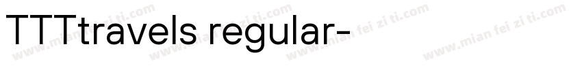 TTTtravels regular字体转换